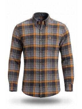 IZOD Stratton Flannel Shirt Mens 4XB Big Tall Plaid Long Sleeve Button Down NEW